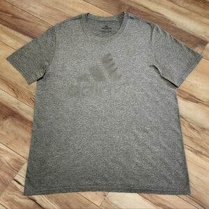Adidas Gray Short Sleeve Tee Classic Crew Neck